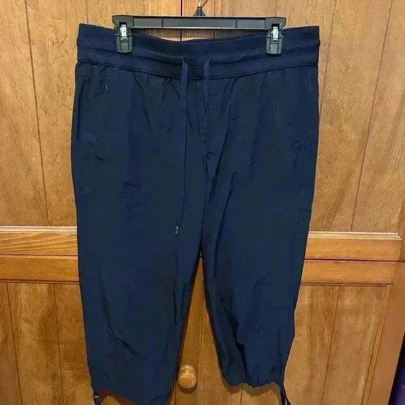 Cafe Marrakech Blue capri jogger workout pants lounge soft - Picture 1 of 3